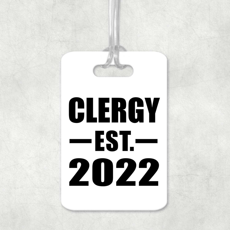 Clergy Established EST. 2022 - Luggage Bag Tag
