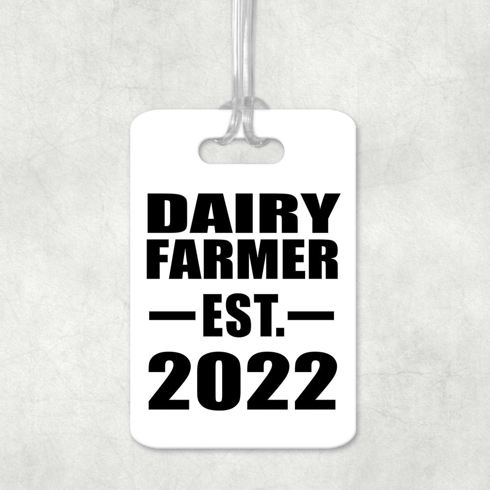 Dairy Farmer Established EST. 2022 - Luggage Bag Tag