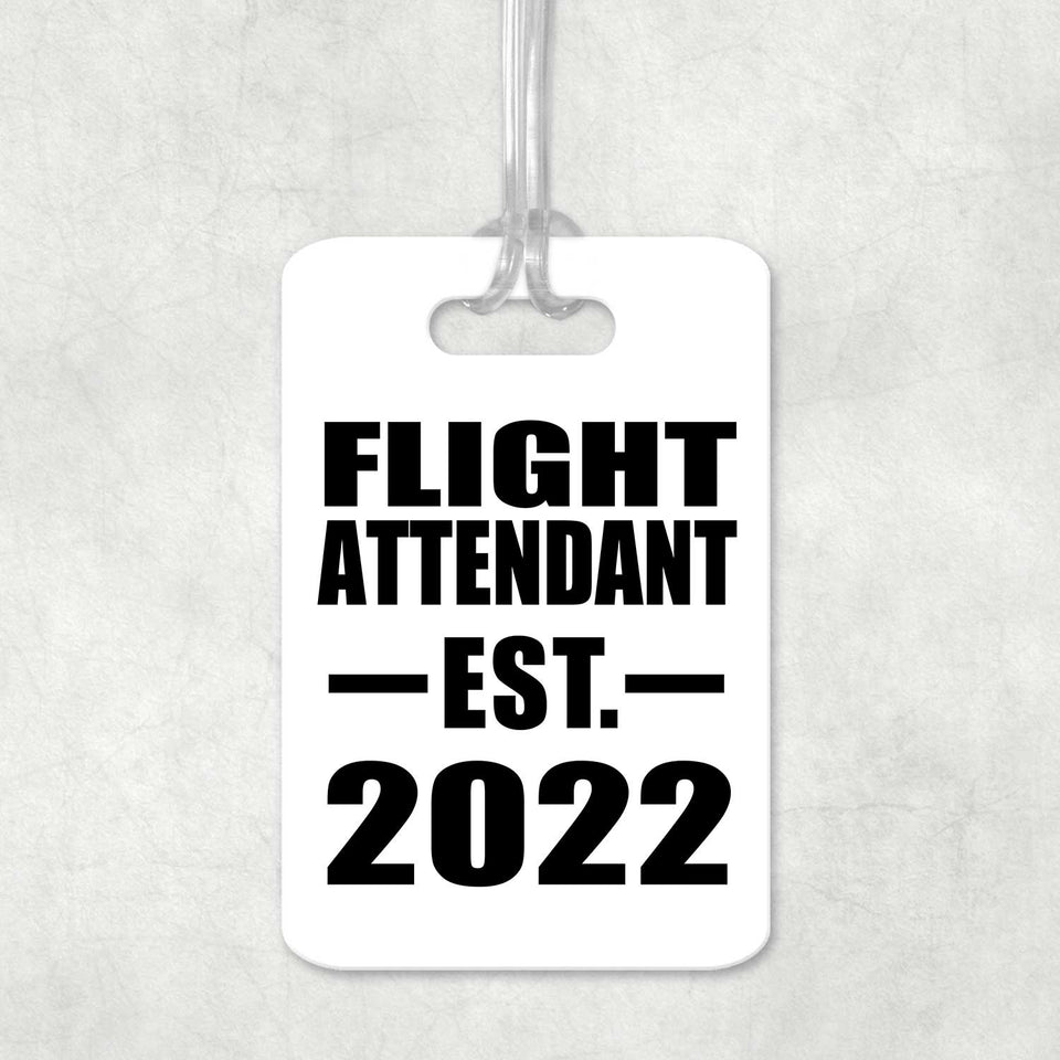 Flight Attendant Established EST. 2022 - Luggage Bag Tag