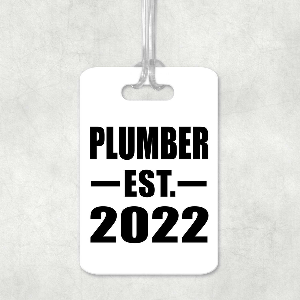 Plumber Established EST. 2022 - Luggage Bag Tag