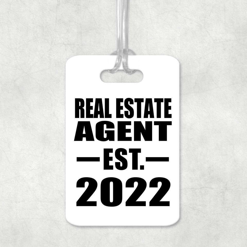 Real Estate Agent Established EST. 2022 - Luggage Bag Tag