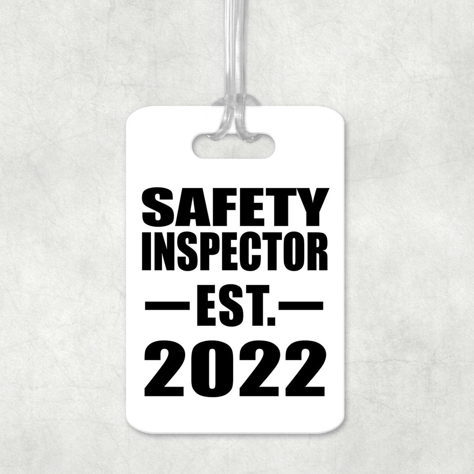 Safety Inspector Established EST. 2022 - Luggage Bag Tag