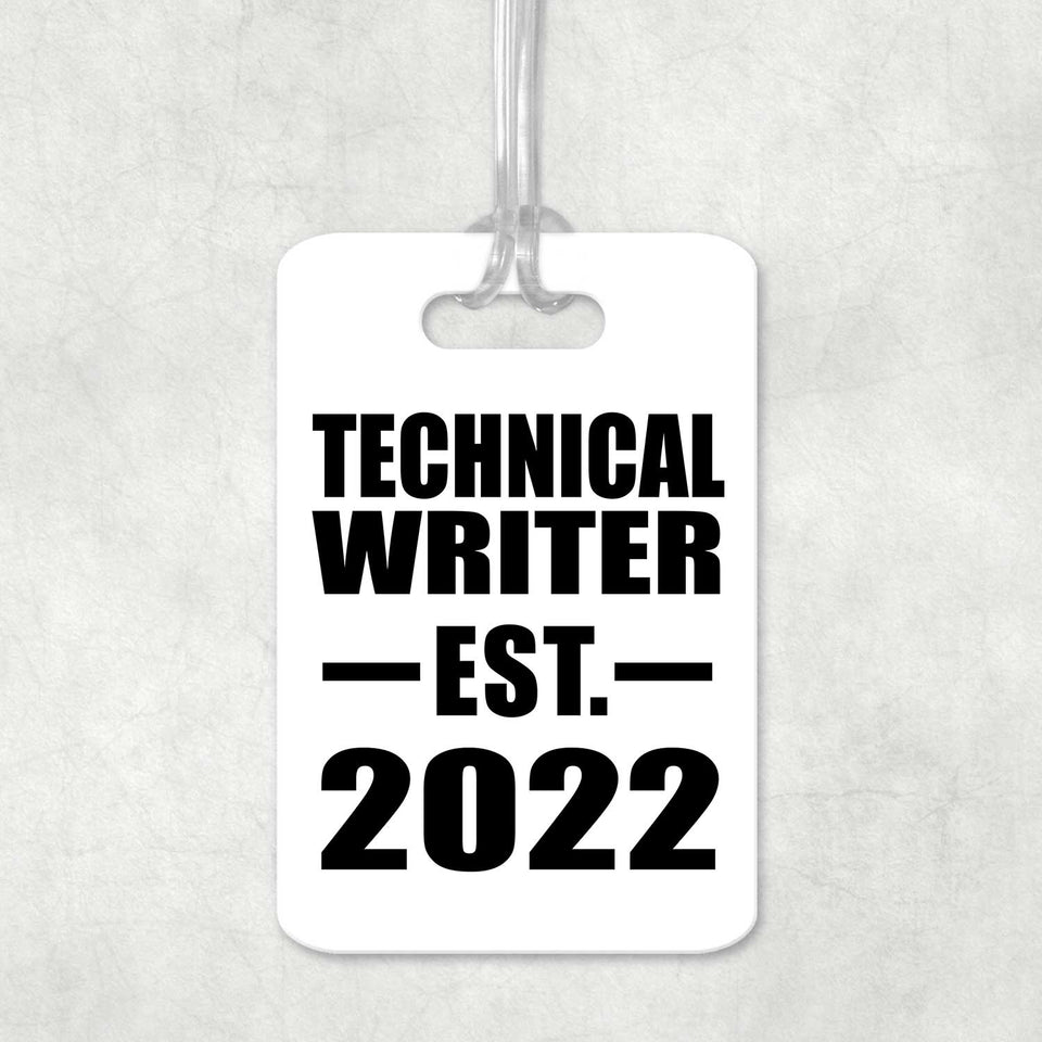 Technical Writer Established EST. 2022 - Luggage Bag Tag