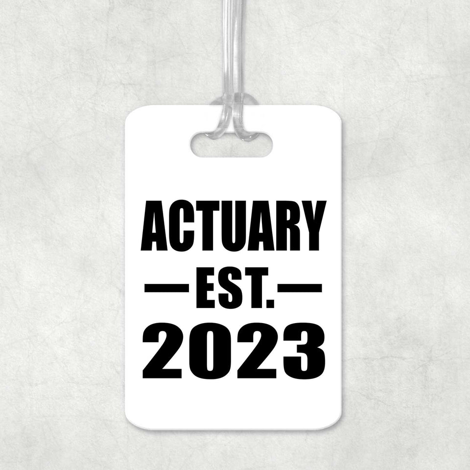 Actuary Established EST. 2023 - Luggage Bag Tag