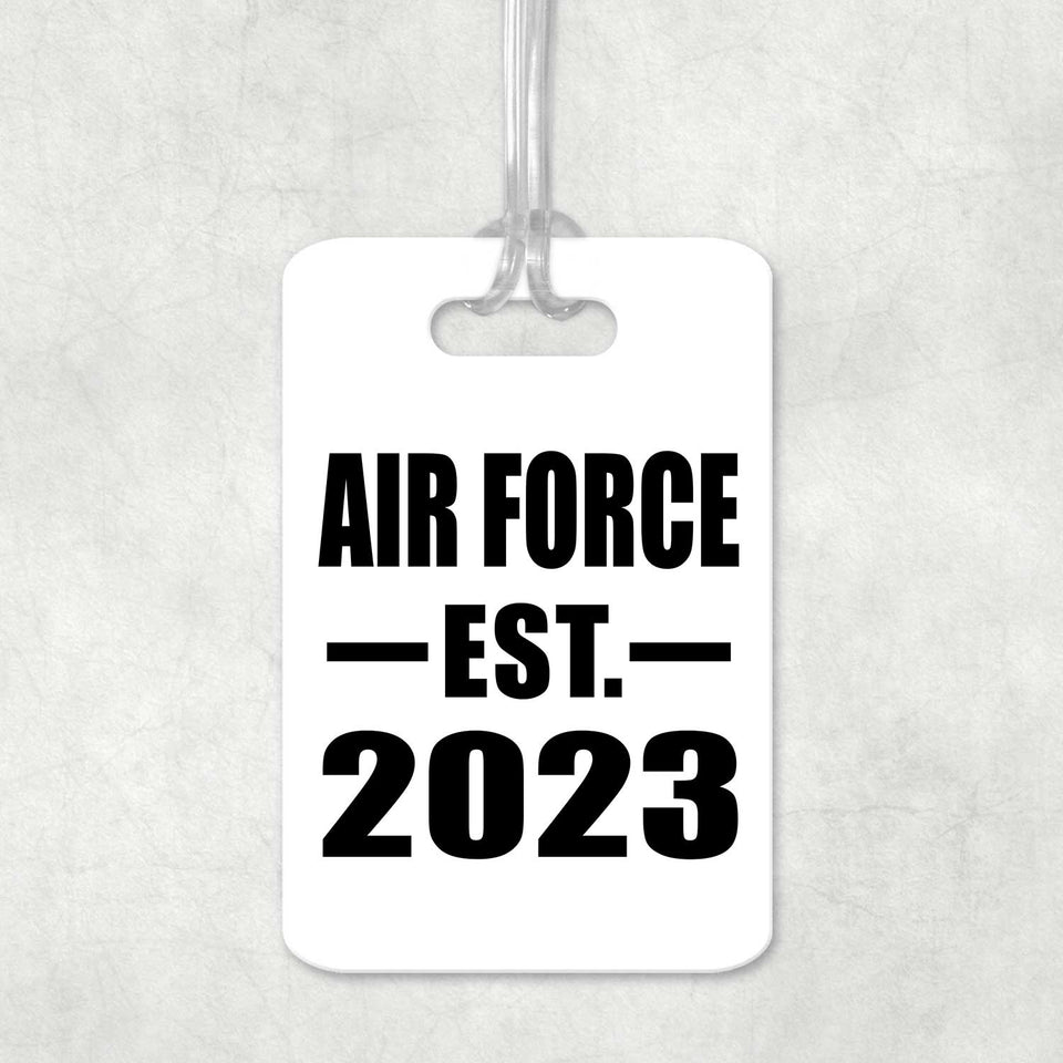 Air Force Established EST. 2023 - Luggage Bag Tag
