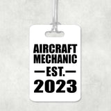 Aircraft Mechanic Established EST. 2023 - Luggage Bag Tag