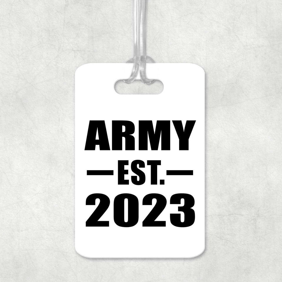 Army Established EST. 2023 - Luggage Bag Tag