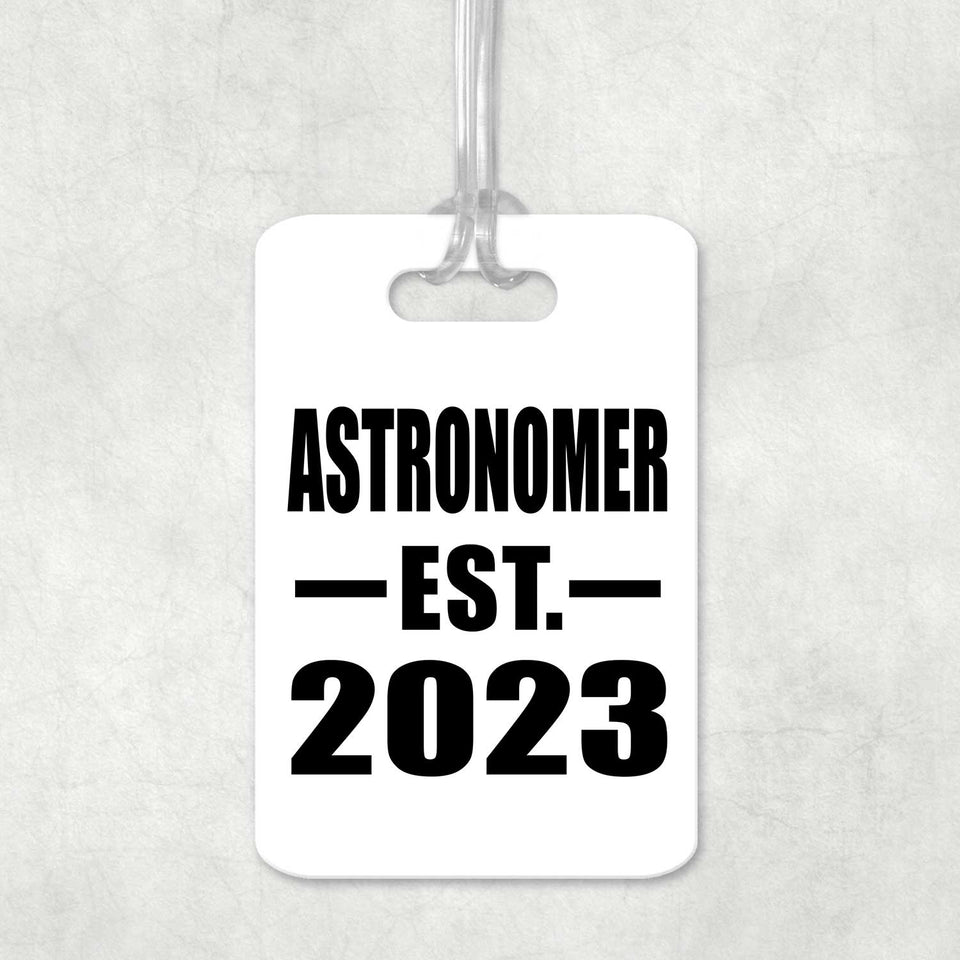 Astronomer Established EST. 2023 - Luggage Bag Tag
