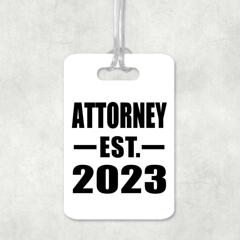 Attorney Established EST. 2023 - Luggage Bag Tag