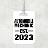 Automobile Mechanic Established EST. 2023 - Luggage Bag Tag