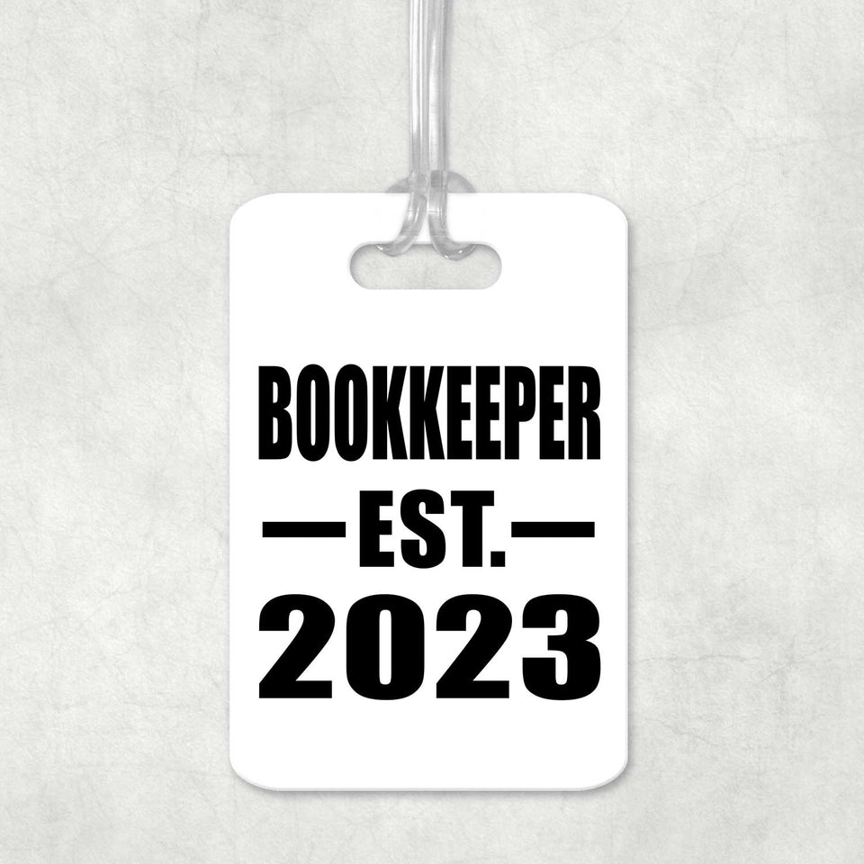 Bookkeeper Established EST. 2023 - Luggage Bag Tag
