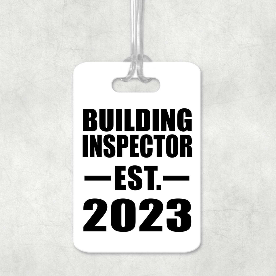 Building Inspector Established EST. 2023 - Luggage Bag Tag