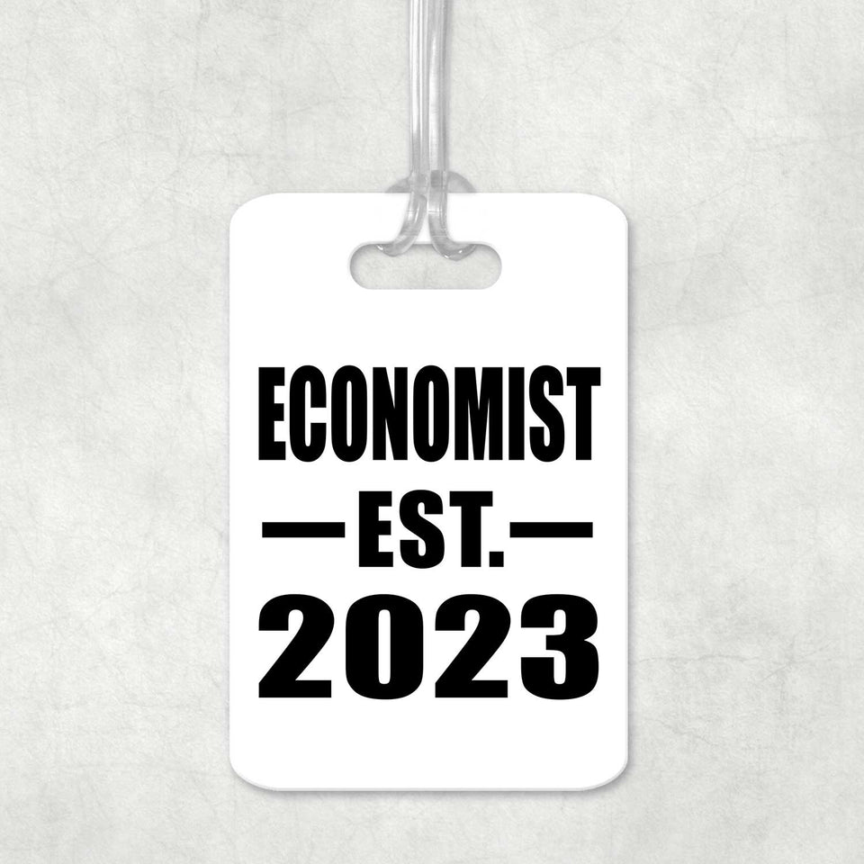 Economist Established EST. 2023 - Luggage Bag Tag