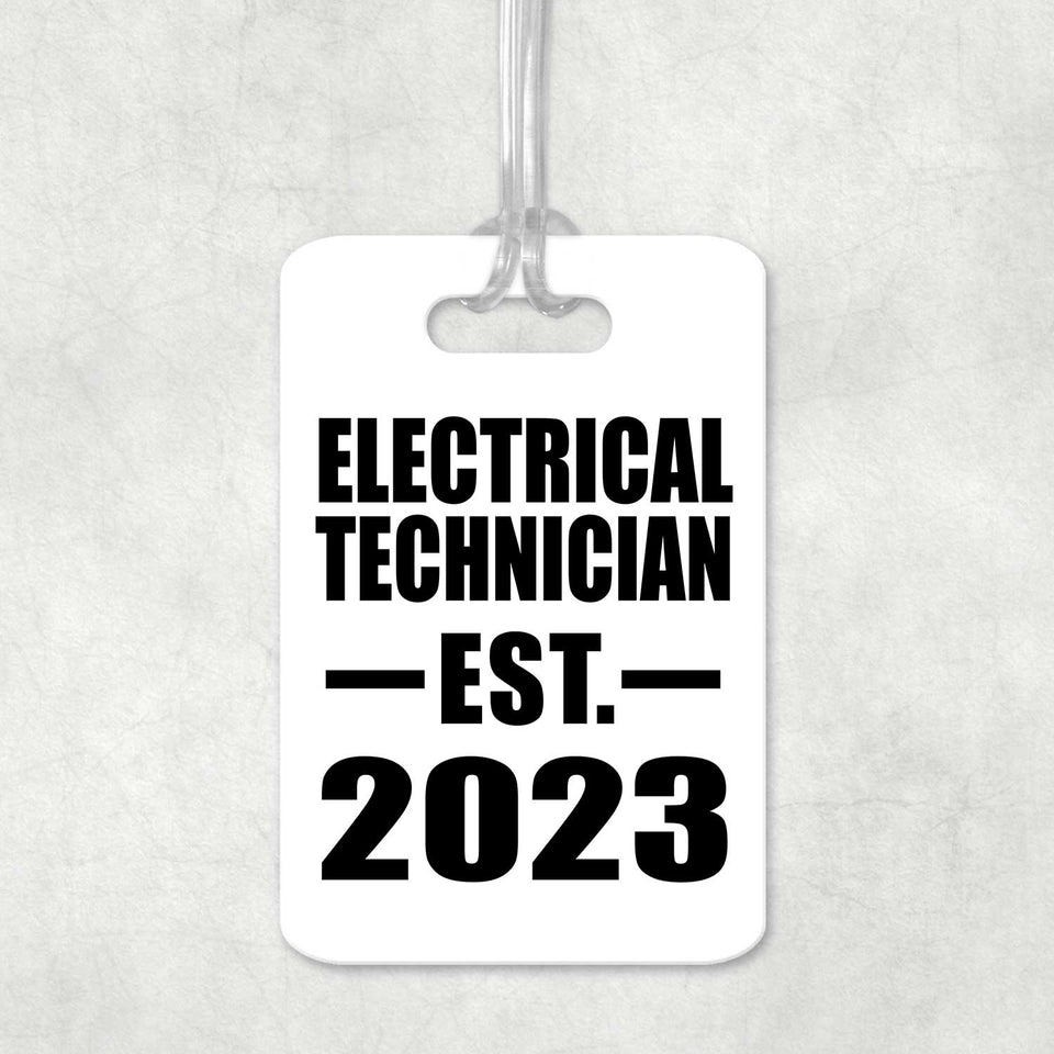 Electrical Technician Established EST. 2023 - Luggage Bag Tag
