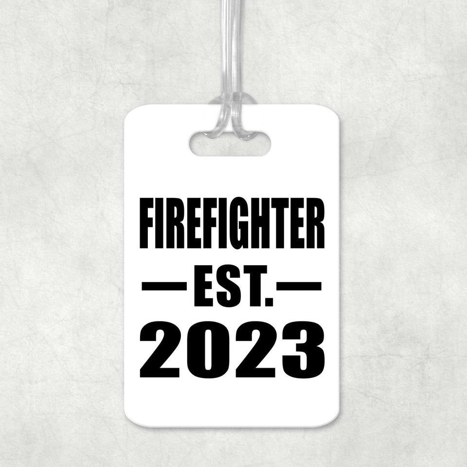 Firefighter Established EST. 2023 - Luggage Bag Tag
