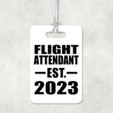Flight Attendant Established EST. 2023 - Luggage Bag Tag