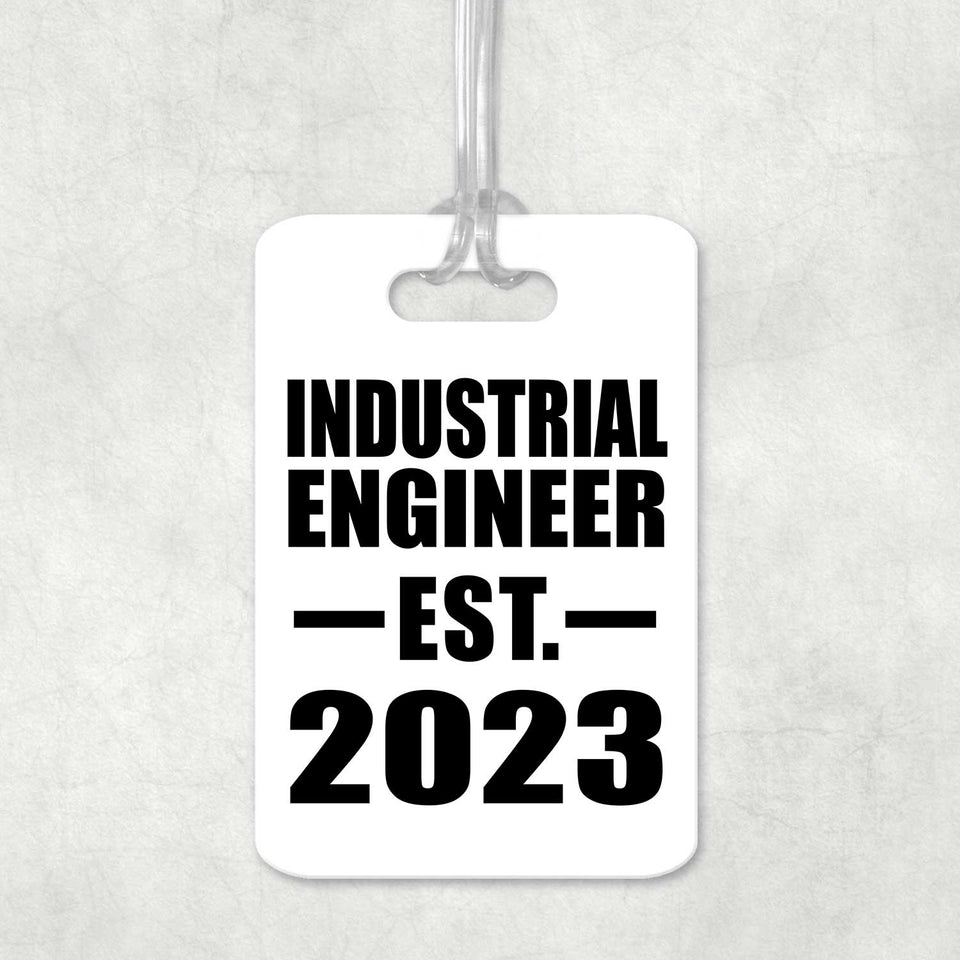 Industrial Engineer Established EST. 2023 - Luggage Bag Tag