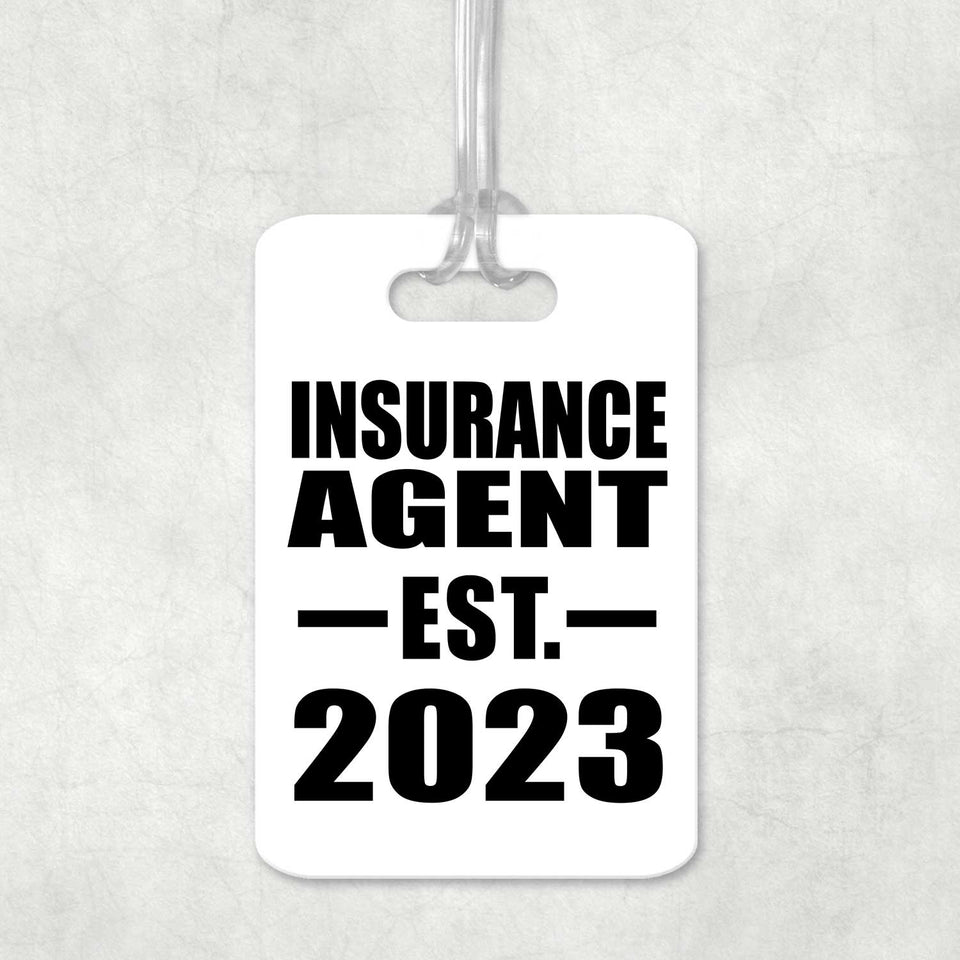Insurance Agent Established EST. 2023 - Luggage Bag Tag