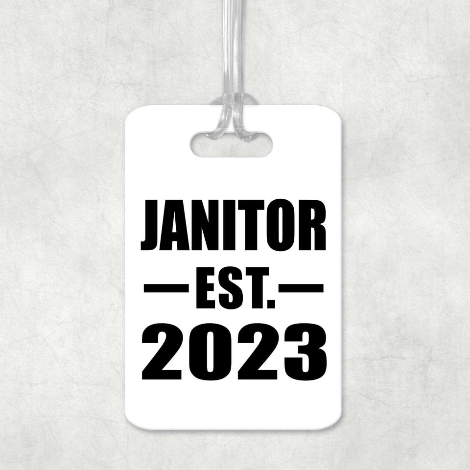 Janitor Established EST. 2023 - Luggage Bag Tag