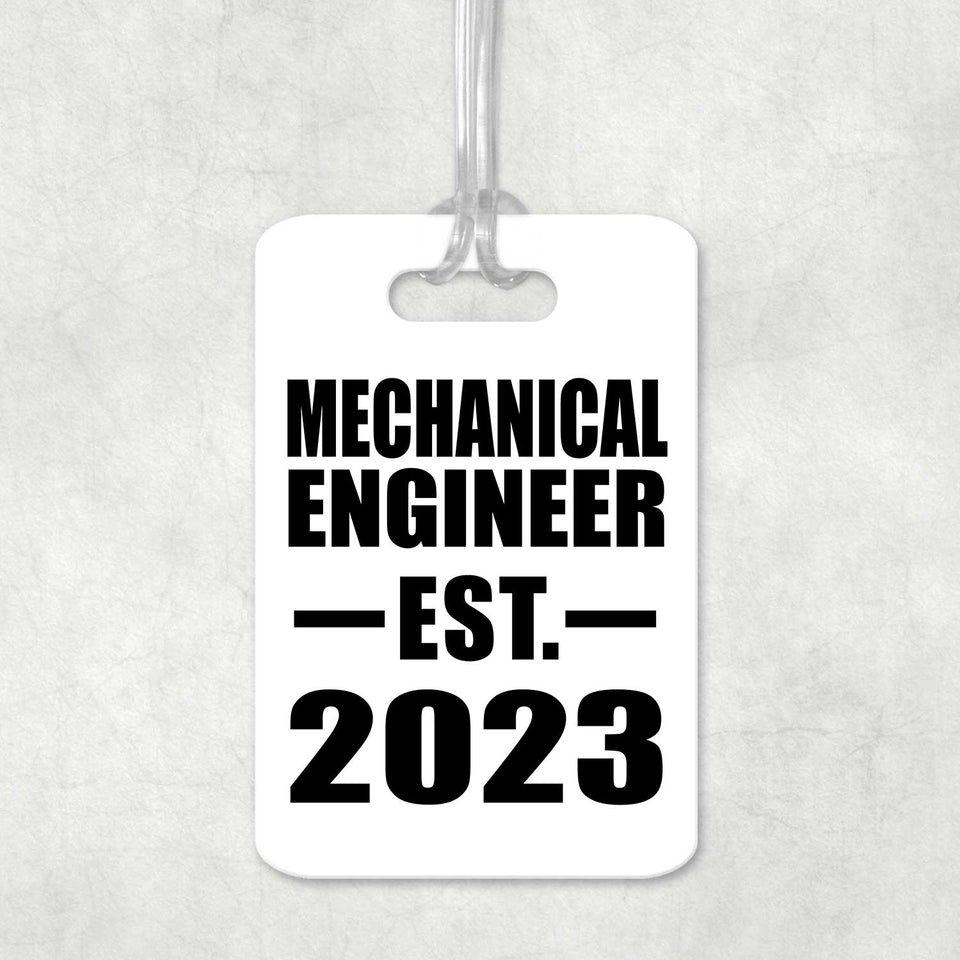 Mechanical Engineer Established EST. 2023 - Luggage Bag Tag