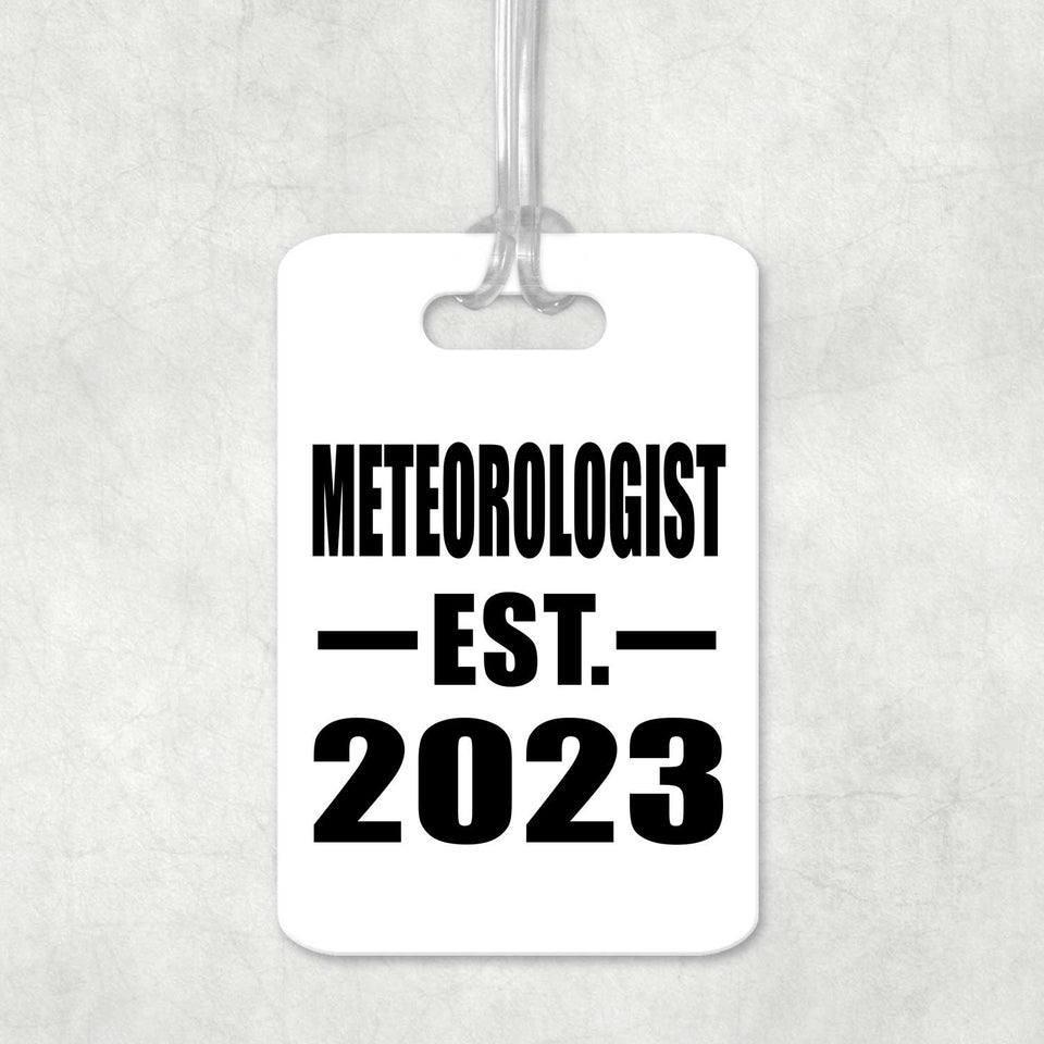 Meteorologist Established EST. 2023 - Luggage Bag Tag