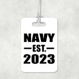 Navy Established EST. 2023 - Luggage Bag Tag