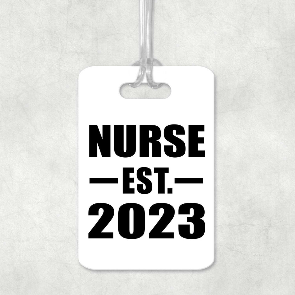 Nurse Established EST. 2023 - Luggage Bag Tag