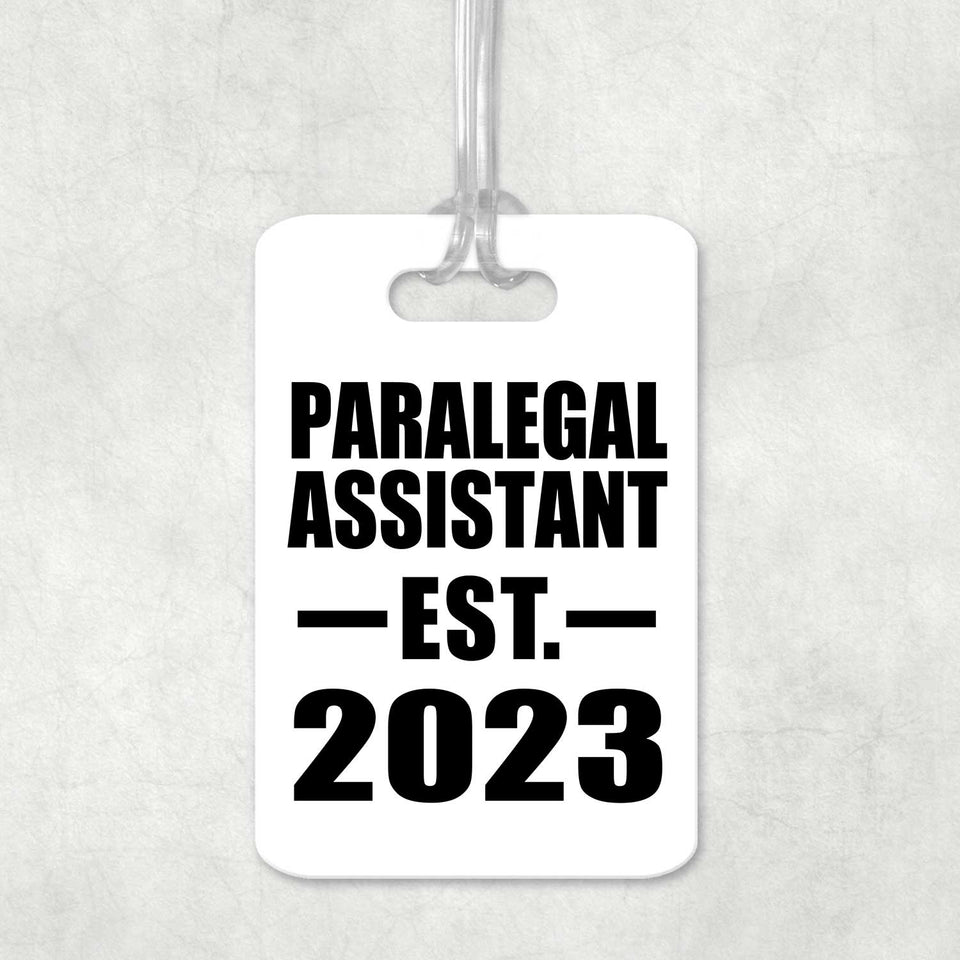 Paralegal Assistant Established EST. 2023 - Luggage Bag Tag