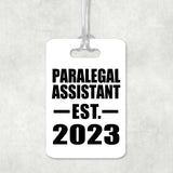 Paralegal Assistant Established EST. 2023 - Luggage Bag Tag