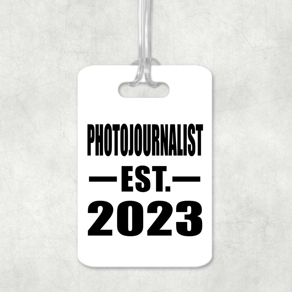 Photojournalist Established EST. 2023 - Luggage Bag Tag