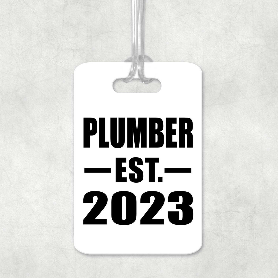 Plumber Established EST. 2023 - Luggage Bag Tag