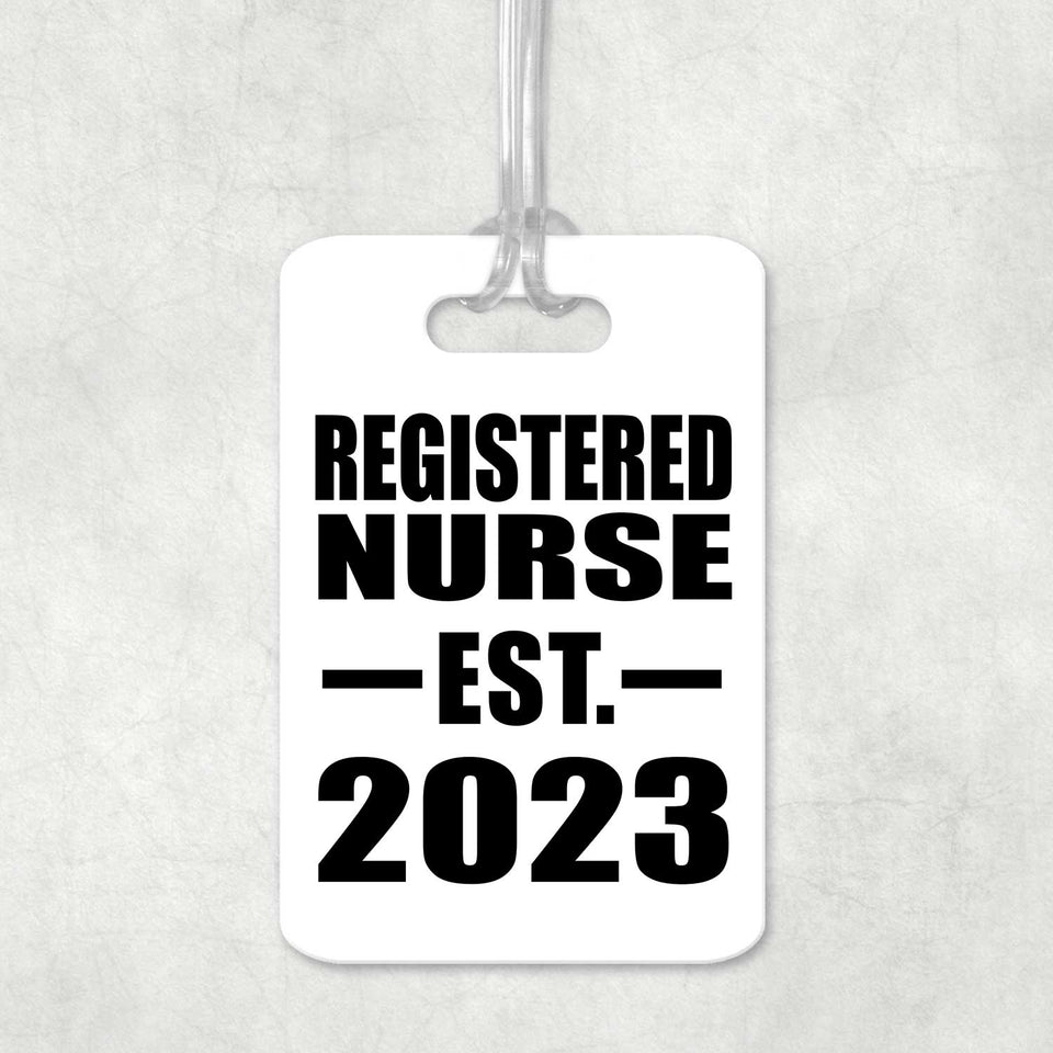 Registered Nurse Established EST. 2023 - Luggage Bag Tag