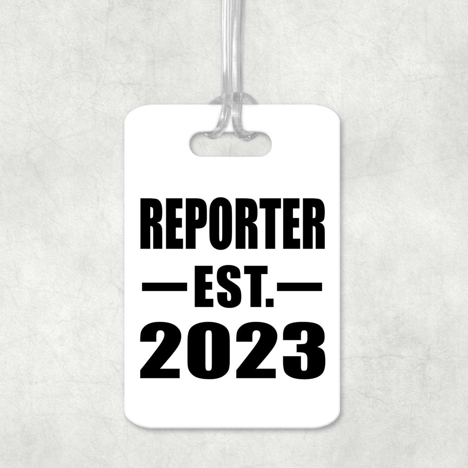 Reporter Established EST. 2023 - Luggage Bag Tag