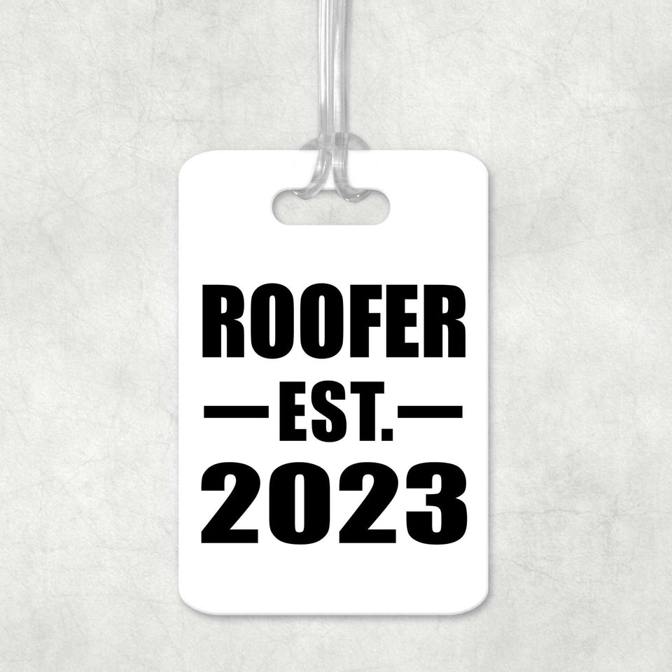 Roofer Established EST. 2023 - Luggage Bag Tag