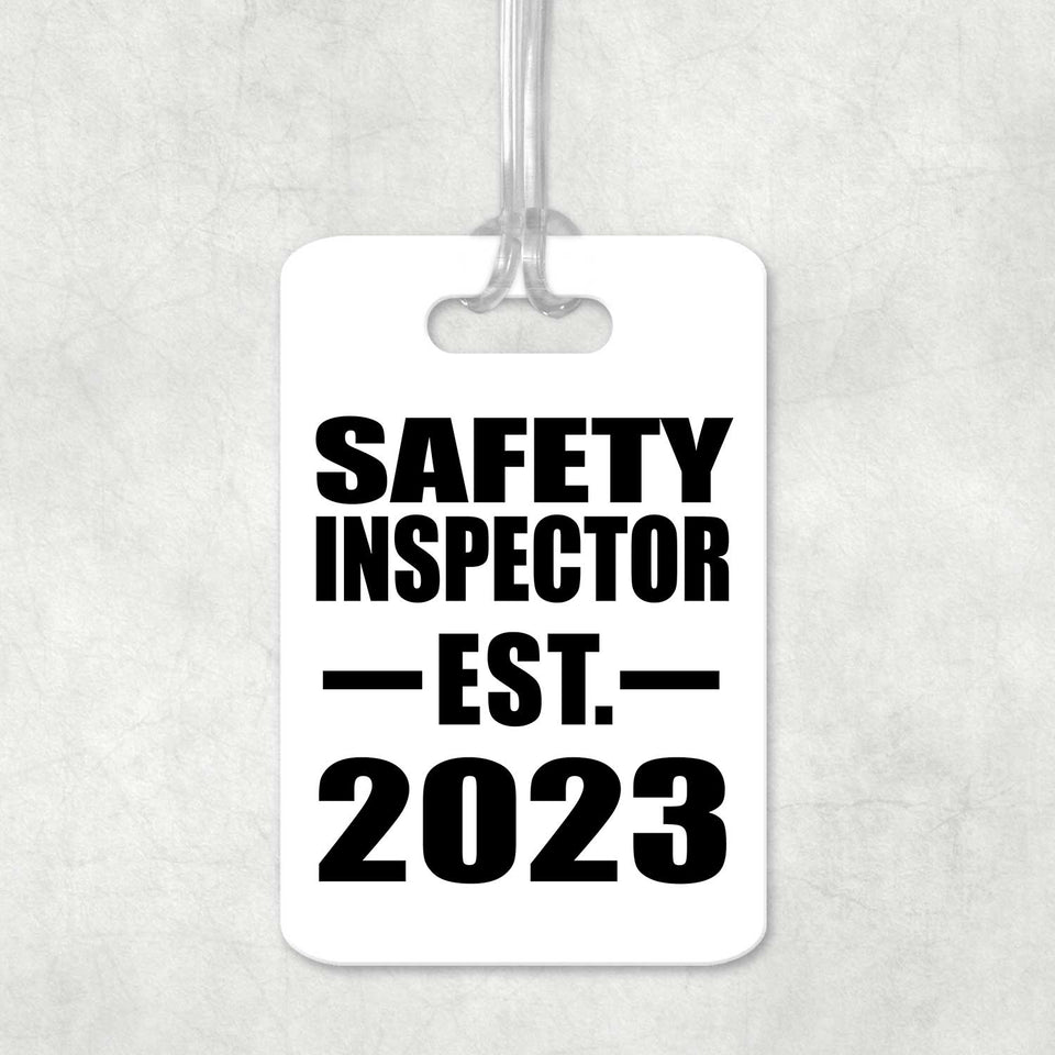 Safety Inspector Established EST. 2023 - Luggage Bag Tag