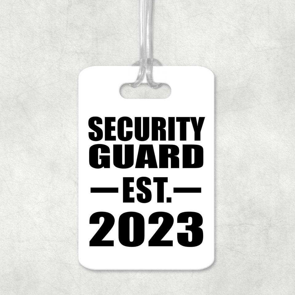 Security Guard Established EST. 2023 - Luggage Bag Tag