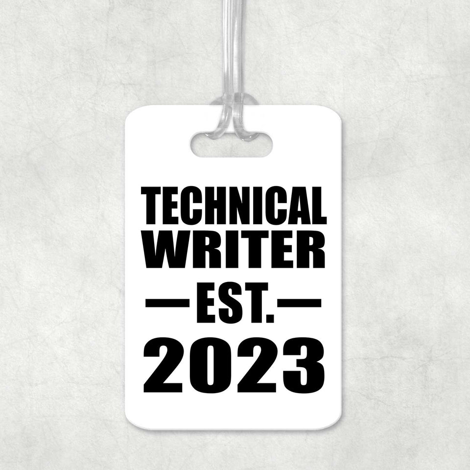 Technical Writer Established EST. 2023 - Luggage Bag Tag