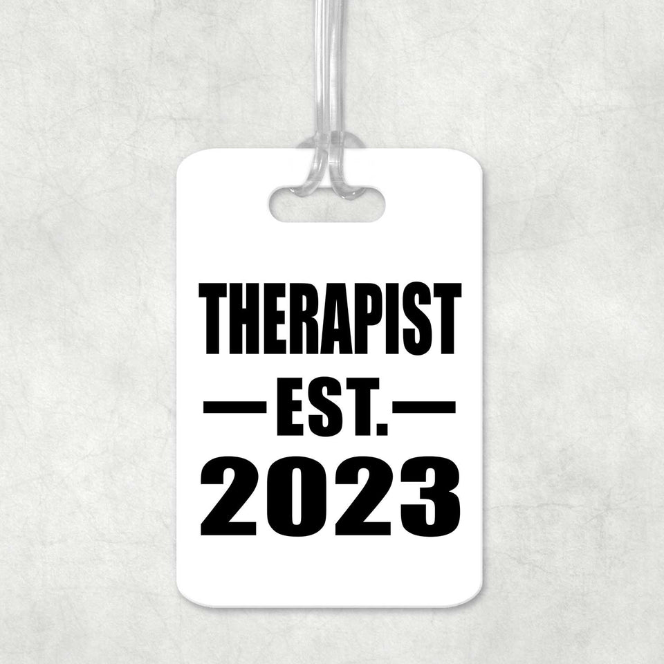 Therapist Established EST. 2023 - Luggage Bag Tag