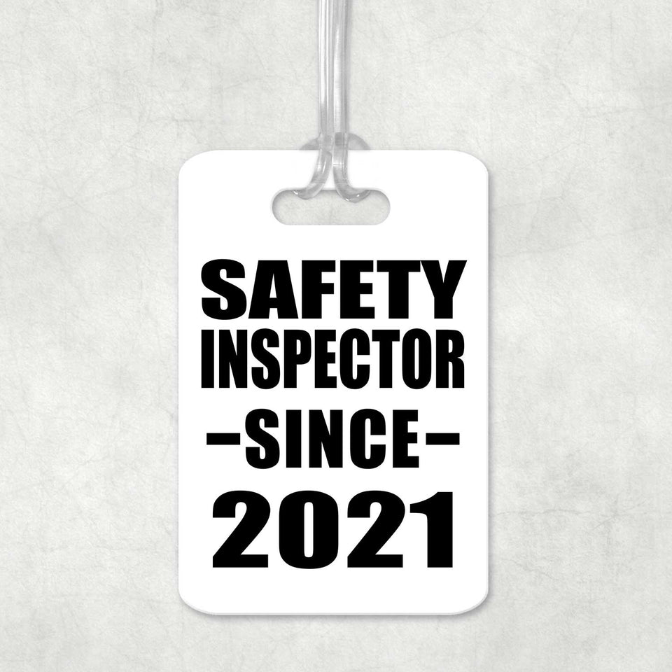 Safety Inspector Since 2021 - Luggage Bag Tag