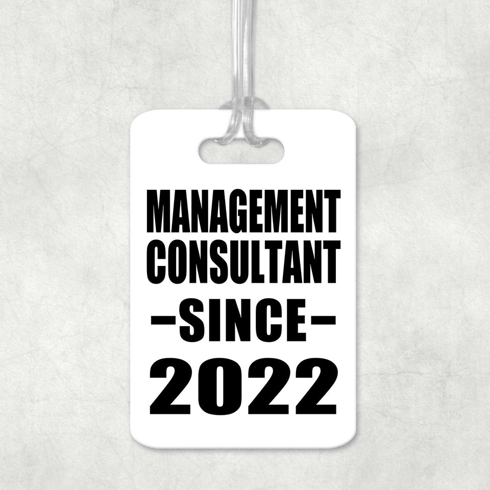 Management Consultant Since 2022 - Luggage Bag Tag