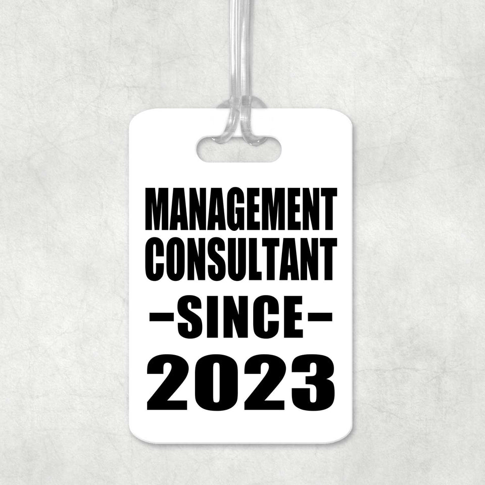 Management Consultant Since 2023 - Luggage Bag Tag
