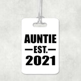 Auntie Established EST. 2021 - Luggage Bag Tag