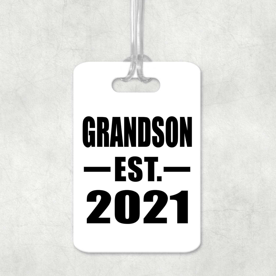 Grandson Established EST. 2021 - Luggage Bag Tag