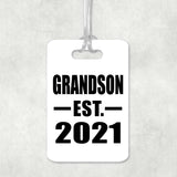 Grandson Established EST. 2021 - Luggage Bag Tag