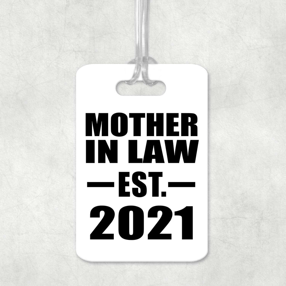 Mother In Law Established EST. 2021 - Luggage Bag Tag