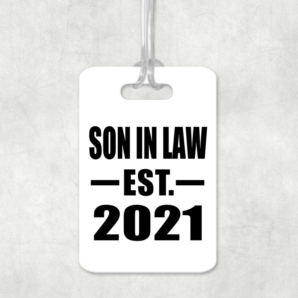 Son In Law Established EST. 2021 - Luggage Bag Tag