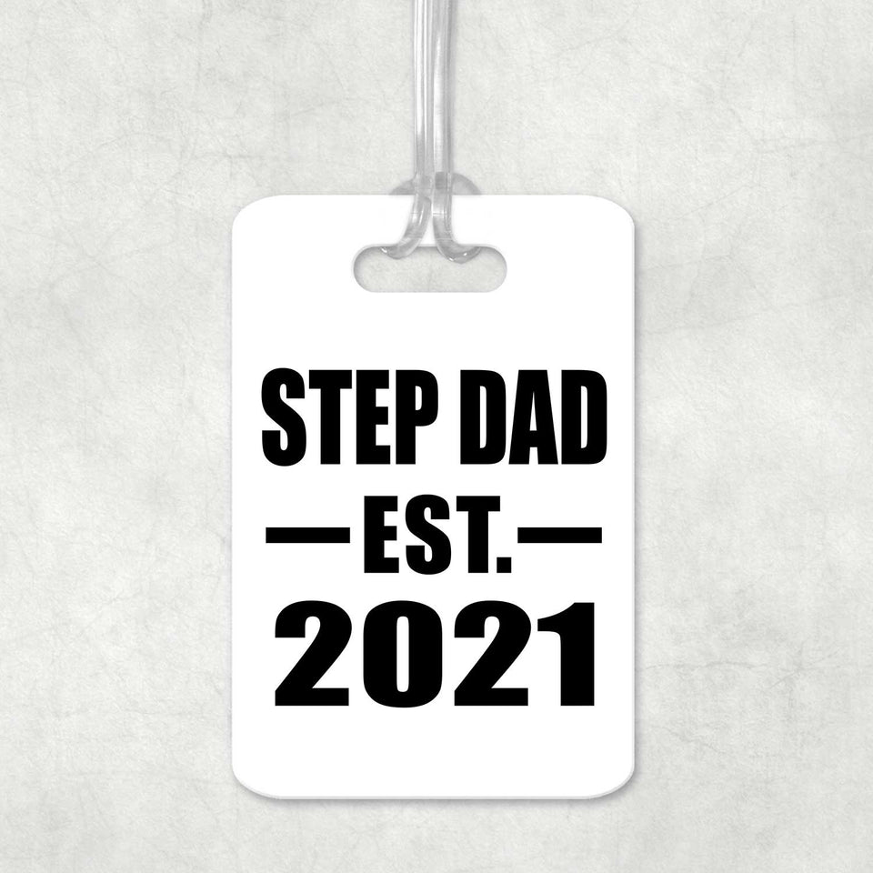 Step Dad Established EST. 2021 - Luggage Bag Tag