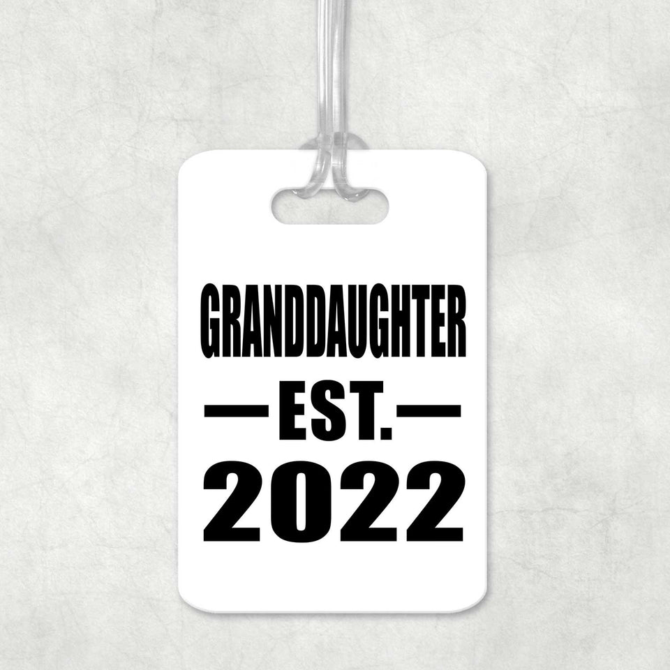 Granddaughter Established EST. 2022 - Luggage Bag Tag