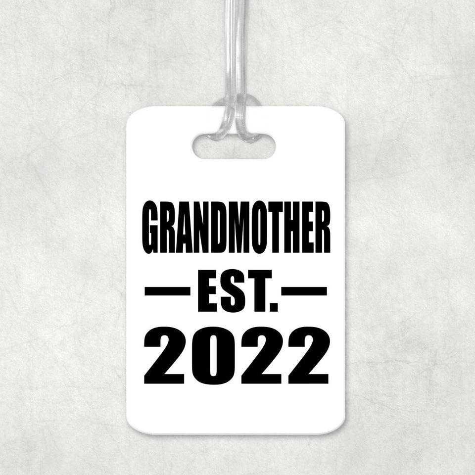 Grandmother Established EST. 2022 - Luggage Bag Tag