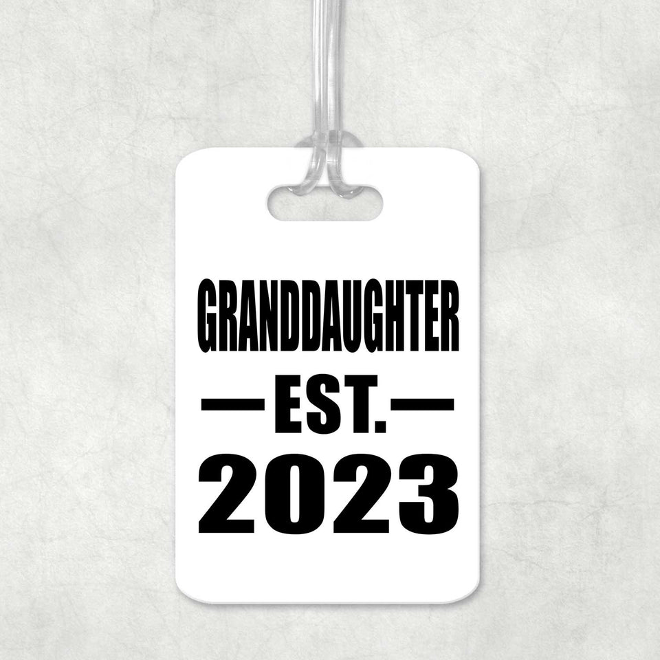 Granddaughter Established EST. 2023 - Luggage Bag Tag